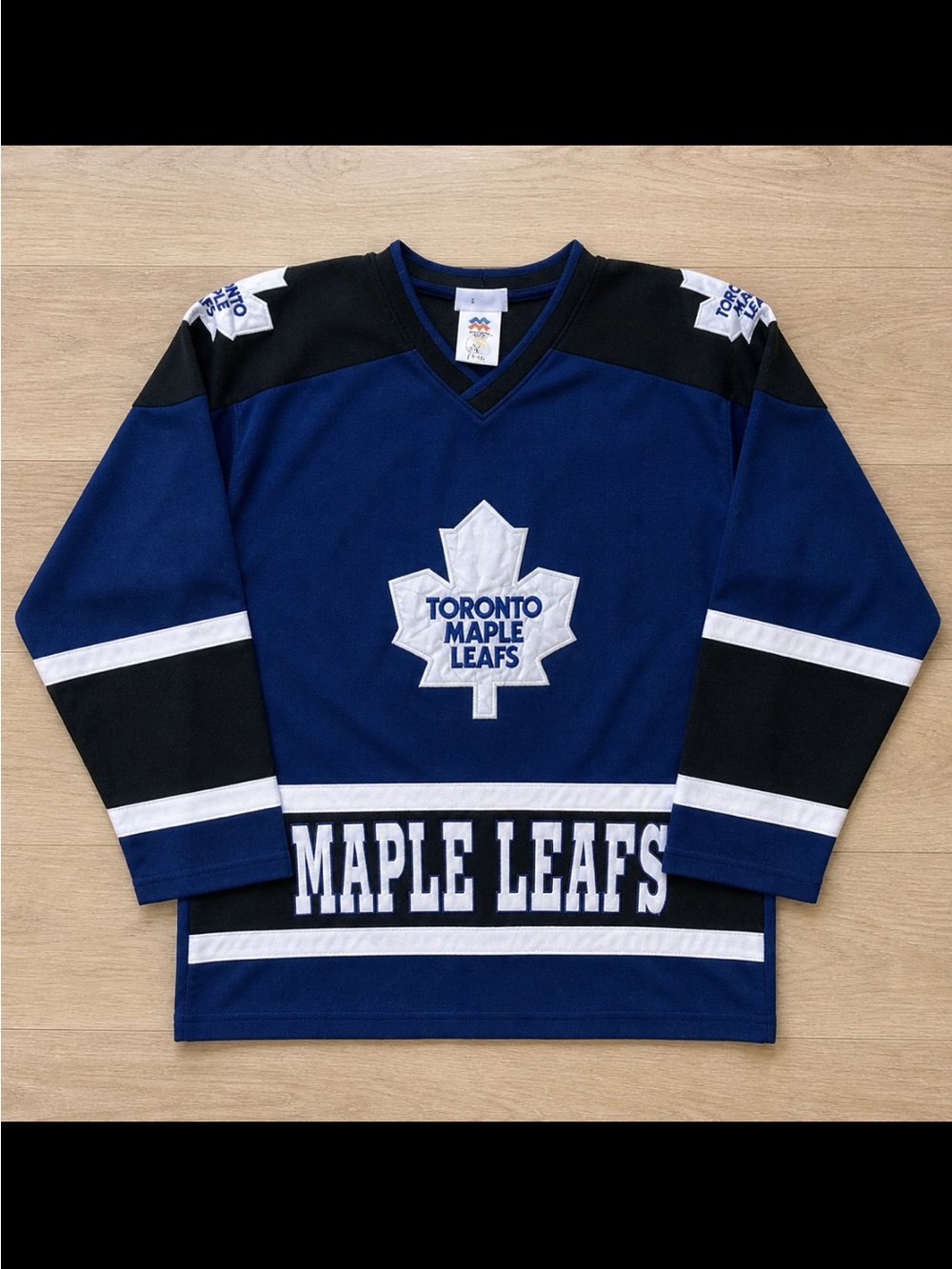 Toronto Maple Leafs Mighty Mac Youth Jersey NHL Hockey Blue Size L 14-16